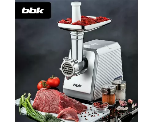 Мясорубка BBK MG2005 белый/серый