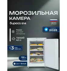 Морозильная камера БИРЮСА-514 белый