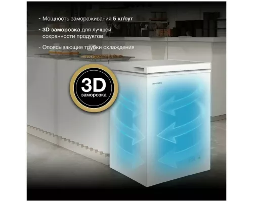 Морозильный ларь Hyundai CH10031 белый