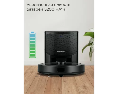 Робот пылесос REDMOND VR1323S черный