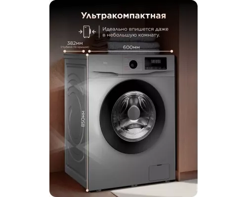 Стиральная машина TCL W-SF606G серый/черный
