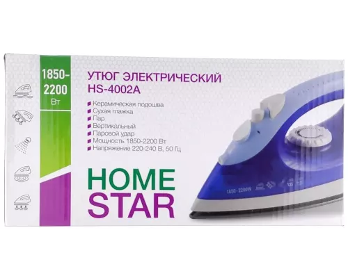 Утюг Homestar HS-4002А синий