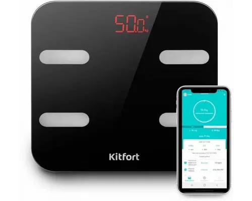 Весы напольные Kitfort KT-806 черный