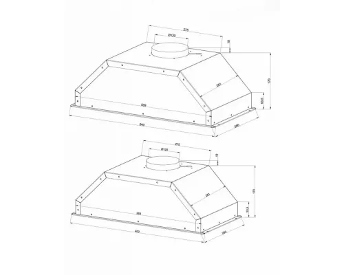 Встраиваемая вытяжка MONSHER ANGERS 60 Acier