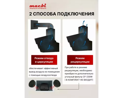 Вытяжка MACBI MTG60TL BLACK