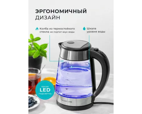 Чайник GALAXY LINE GL 0558 нержавеющая сталь