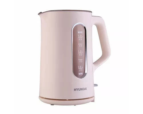 Чайник Hyundai HYK-G8888 кремовый/прозрачный