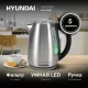 Чайник HYUNDAI HYK-S8408 серебристый матовый/черный