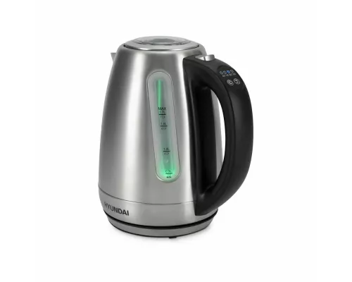 Чайник HYUNDAI HYK-S8408 серебристый матовый/черный