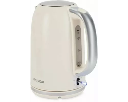 Чайник Hyundai HYK-S9900 молочный/серебристый