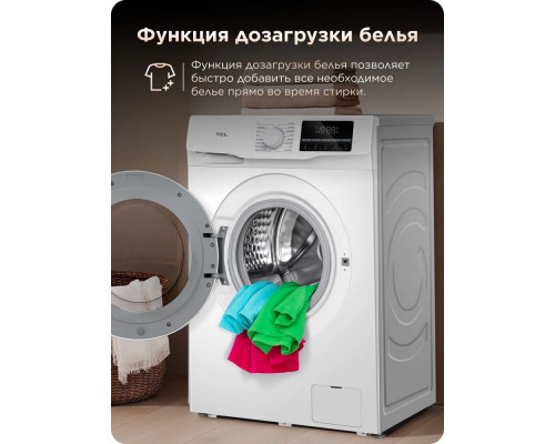 Стиральная машина TCL TWRF-607W12W1 белый/черный