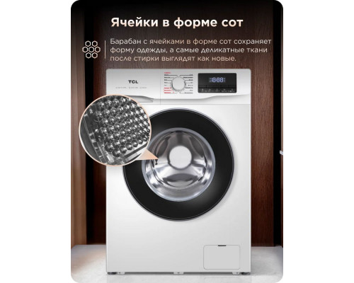 Стиральная машина TCL TWRF-607W12W1 белый/черный