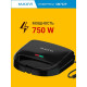 Вафельница Maxvi SM752P черный