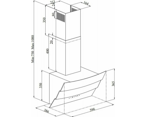 Вытяжка Beko HCA62640B черный