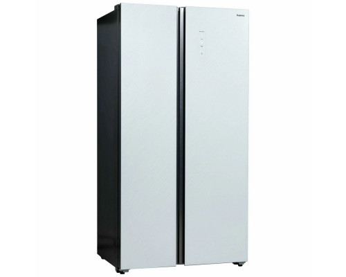 Холодильник БИРЮСА SBS 541 TWG текстурированное белое стекло