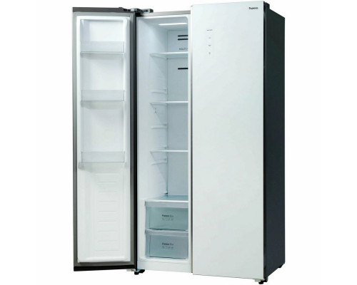 Холодильник БИРЮСА SBS 541 TWG текстурированное белое стекло