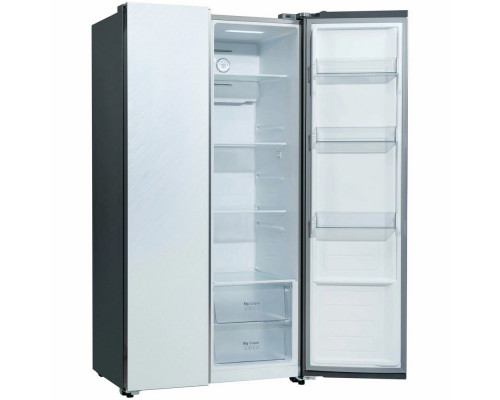 Холодильник БИРЮСА SBS 541 TWG текстурированное белое стекло