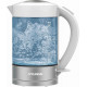 Чайник HYUNDAI HYK-G9990 белый/серебристый