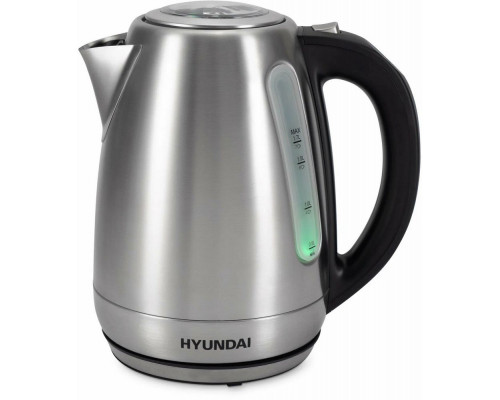 Чайник HYUNDAI HYK-S8408 серебристый матовый/черный