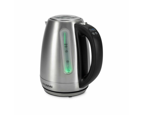 Чайник HYUNDAI HYK-S8408 серебристый матовый/черный