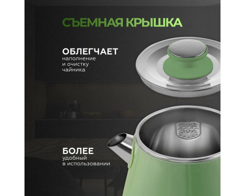 Чайник GALAXY LINE GL 0331 зеленый
