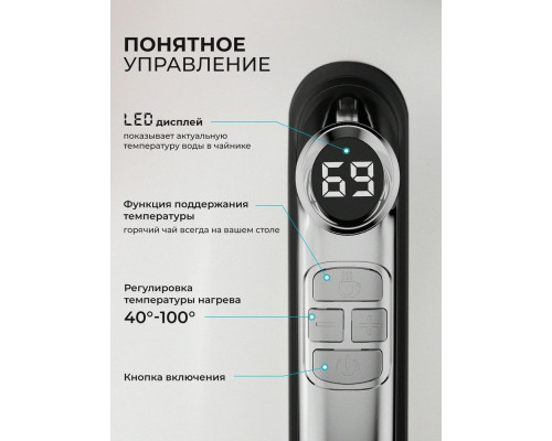 Чайник GALAXY LINE GL 0360 черный