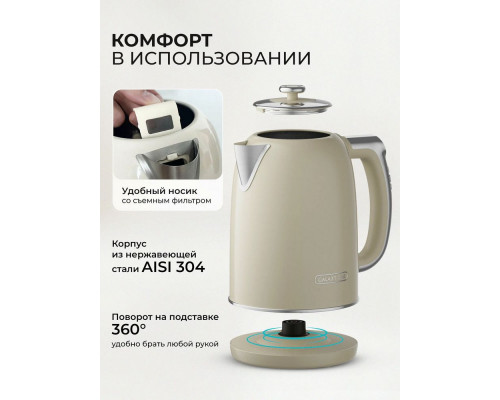 Чайник GALAXY LINE GL 0361 белый
