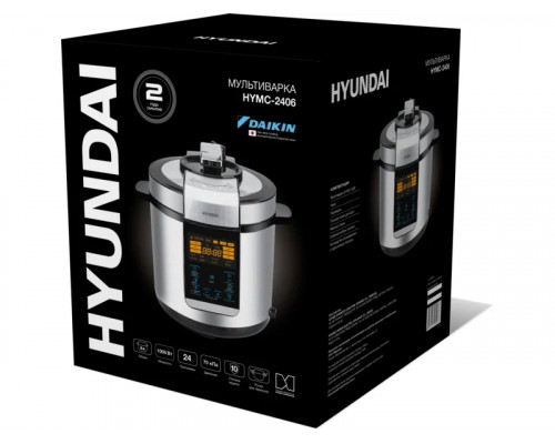 Мультиварка Hyundai HYMC-2406 серебристый/черный