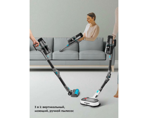 Вертикальный пылесос Kitfort КТ-5158 серый/черный