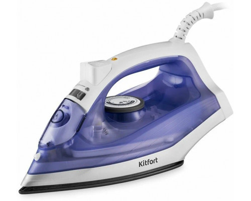 Утюг Kitfort KT-2603 белый/фиолетовый