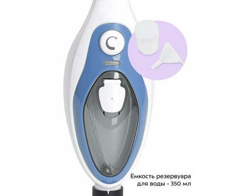 Паровая швабра Kitfort KT-1004-1 голубой/белый