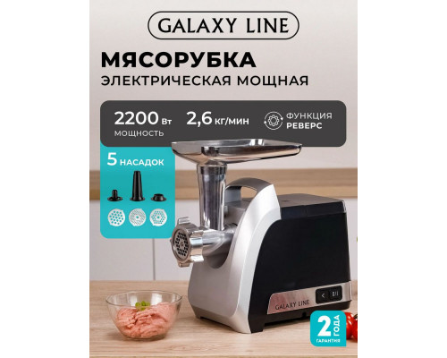 Мясорубка Galaxy Line GL 2422 черный
