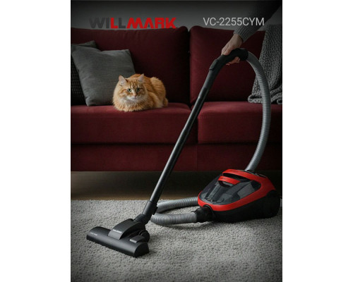Пылесос Willmark VC-2255CYM красный