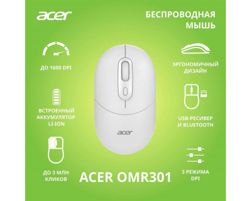 Мышь Acer OMR301 белый
