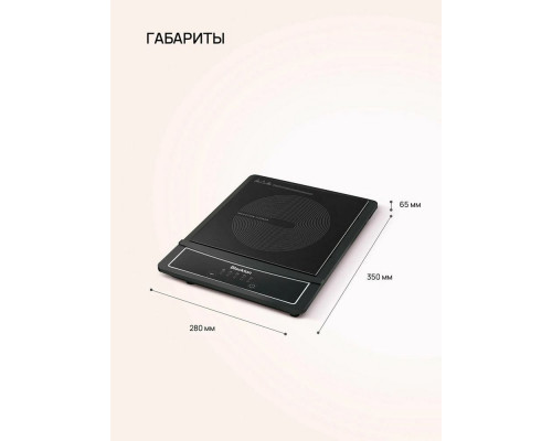 Настольная плита Blackton Bt IC132C Black