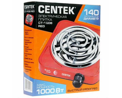 Настольная плита Centek CT-1508 красный