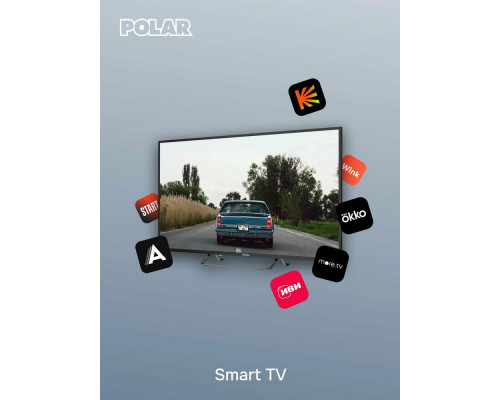 Телевизор Polar P43U52T2CSM черный
