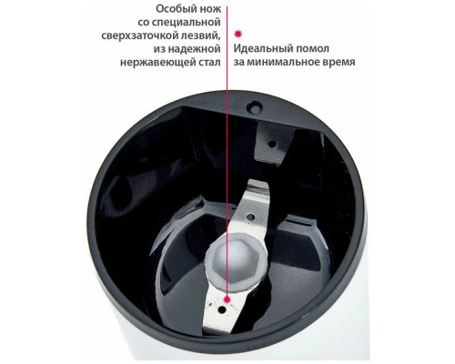 Кофемолка Delta DL-087К белая