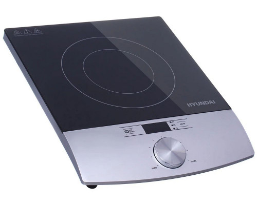 Настольная плита Hyundai HYC-0102 серебристый/черный