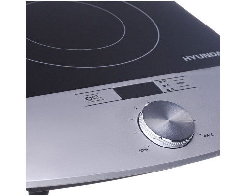 Настольная плита Hyundai HYC-0102 серебристый/черный