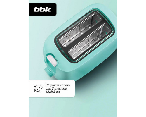 Тостер BBK TR82 снежная мята