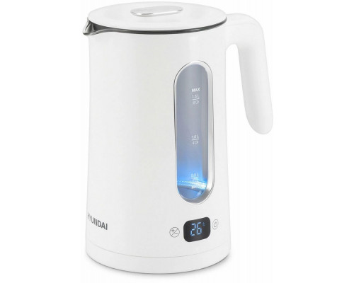 Чайник Hyundai HYK-G5510 белый/прозрачный