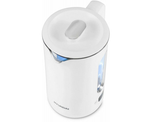Чайник Hyundai HYK-G5510 белый/прозрачный