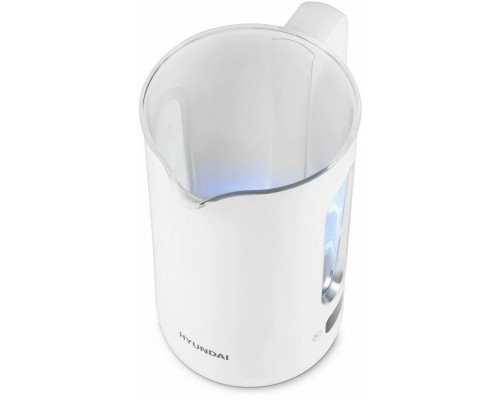 Чайник Hyundai HYK-G5510 белый/прозрачный