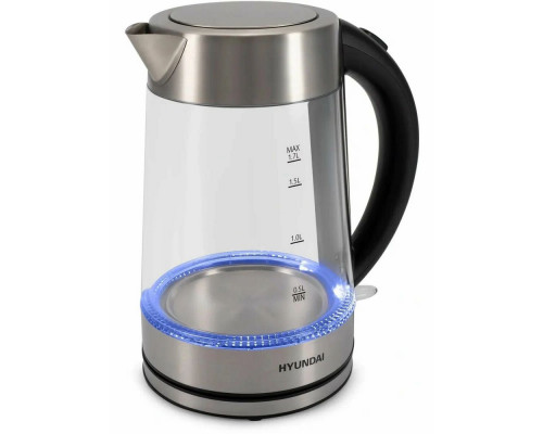 Чайник Hyundai HYK-G7405 черный/серебристый