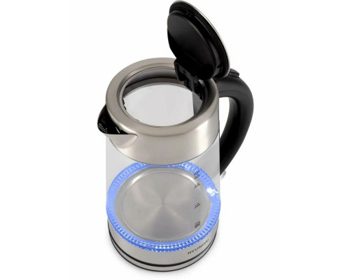 Чайник Hyundai HYK-G7405 черный/серебристый