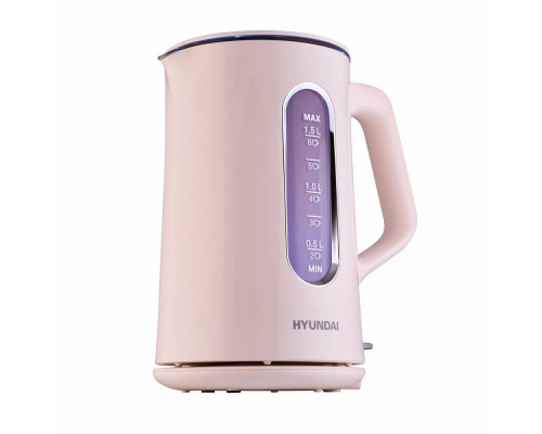 Чайник Hyundai HYK-G8888 кремовый/прозрачный