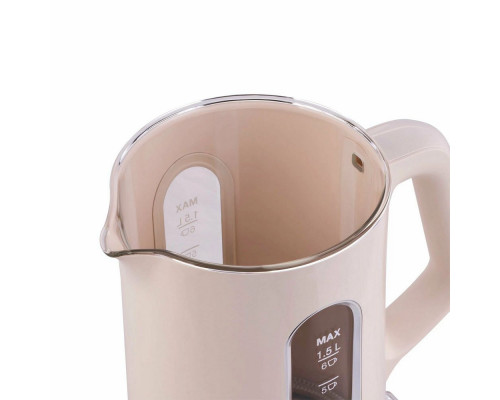Чайник Hyundai HYK-G8888 кремовый/прозрачный