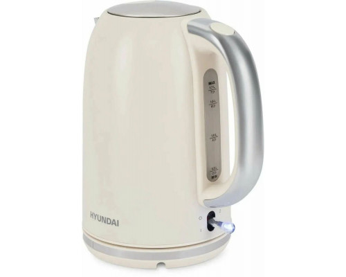Чайник Hyundai HYK-S9900 молочный/серебристый