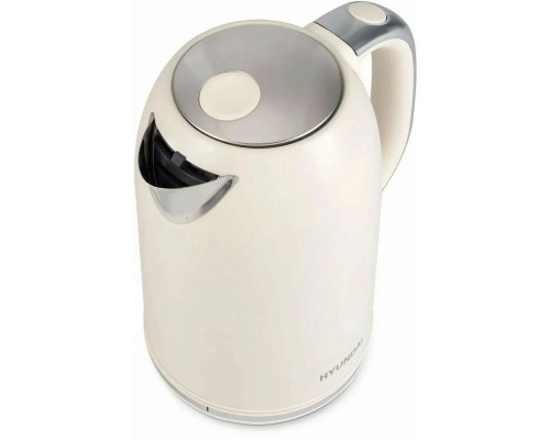 Чайник Hyundai HYK-S9900 молочный/серебристый